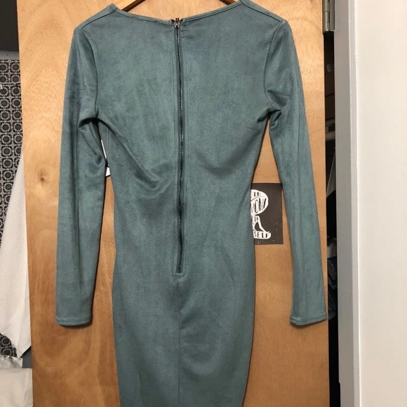 Blue Suede Dress - Picture 2 of 2